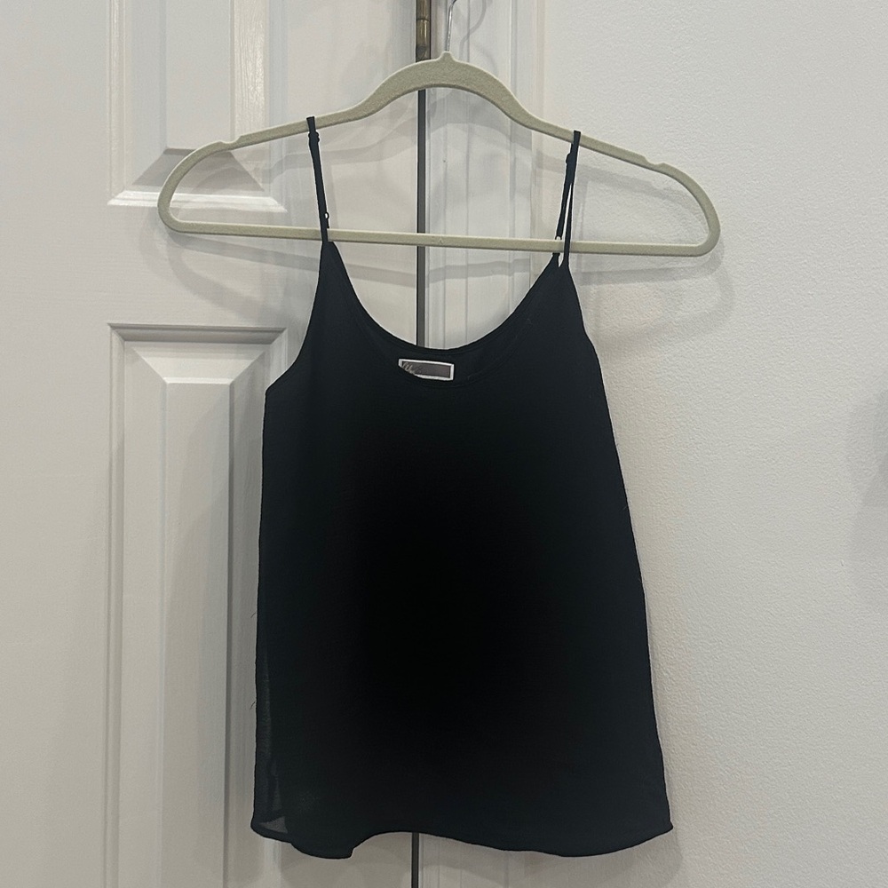 Boutique, black silky tank